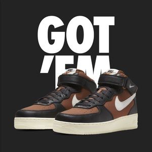 Nike Air Force 1 MID ‘07 LX Off Noir Sail-Pecan Deadstock
